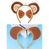 Animal Monkey Costume Set Monkey Ears Headband Tail Bow Halloween Cosplay Prop