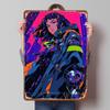 Cyberpunk Anime Girl Metal Poster Custom Wall Art Retro Vintage Tinplate Signs for Man Cave Home Decor Living Room Wand Deko