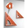 Adjustable Aluminum Alloy Triangle Ruler For Precise Angle Measurement And Straight Line Drawing Woodworking Projects