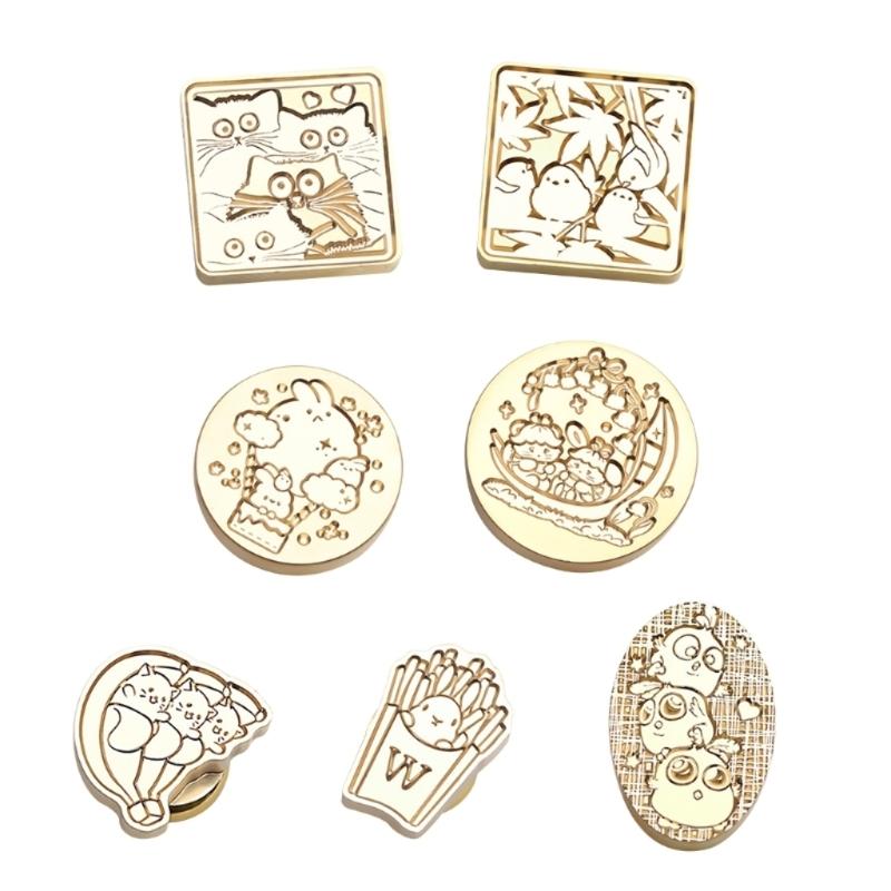 Scrapbooking Stamp Head, Floral Wax Seal Stamp Head Animal Wax Seal Stamp Head for Wedding Invitation Gift Decor
