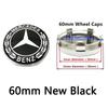 4pcs 56mm 60mm 68mm 75mm For Benz Car Wheel Center Hub Caps Rim Cover A180 A200 B180 B200 E200 W220 W213 W210 W164 Badge Emblem  KL1