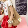 New Large Capacity Knitted Shoulder Bag Flower Summer Beach Leisure Vacation Beach Bag Women's Daily Shopper Totes
