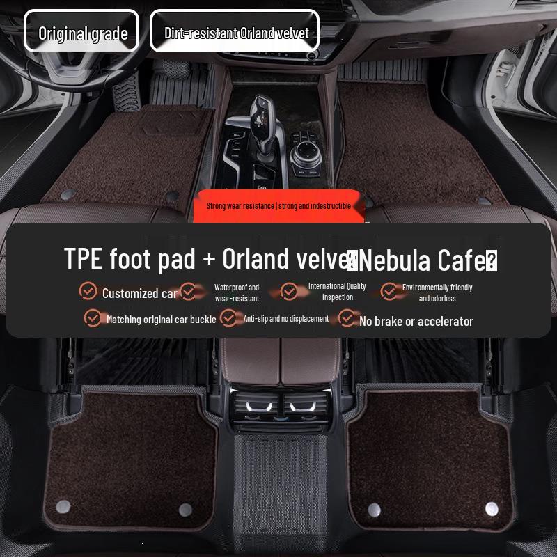 Full Coverage TPE Car Floor Mats for Honda Accord, CRV, Civic, XRV, Geely, Binzhi