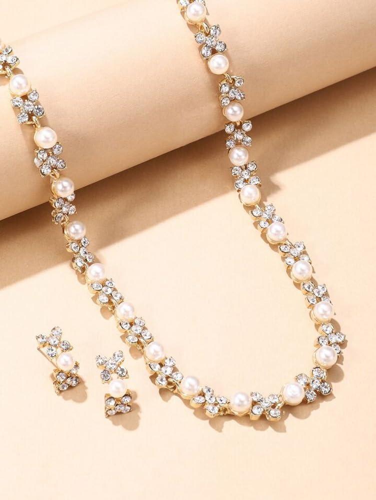 Necklace Jewellery Set for Women Latest Stylish Design Fancy Pearl Choker