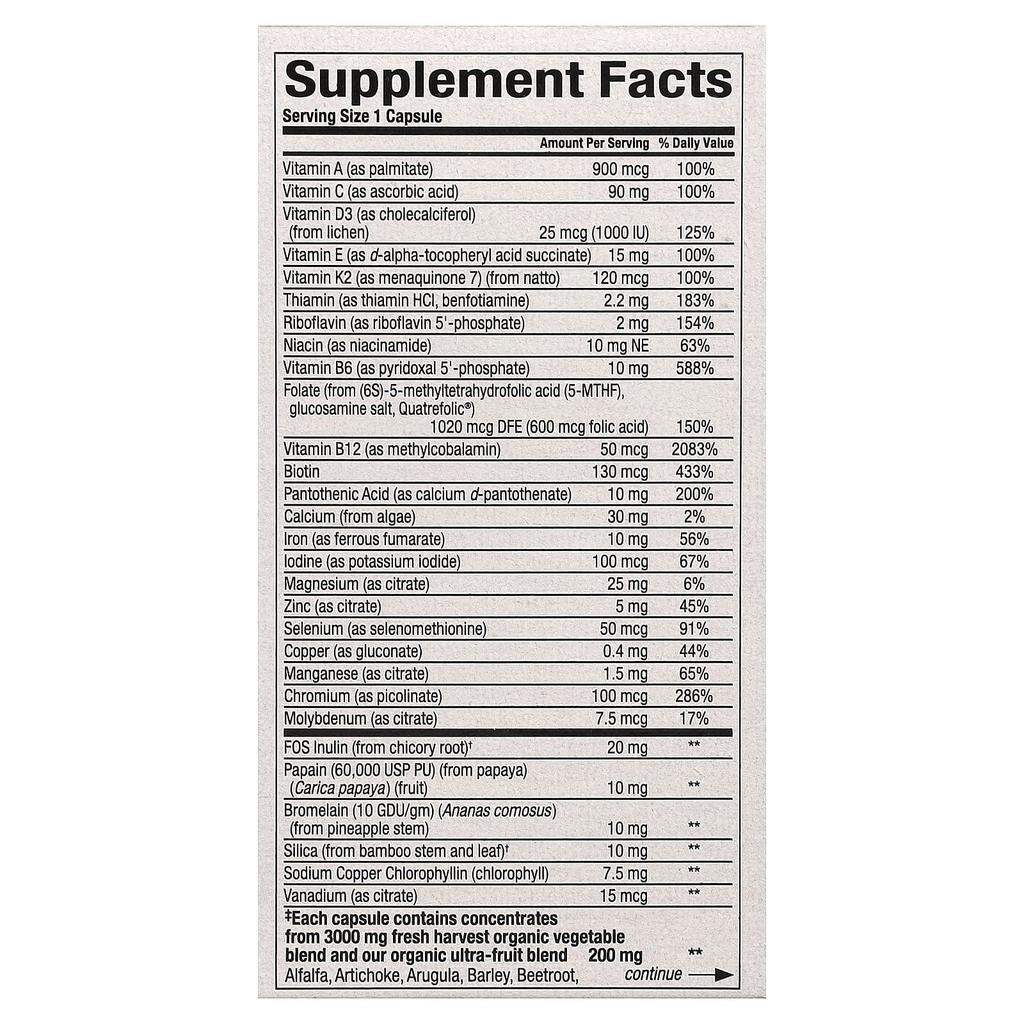 Natural Factors, Whole Earth & Sea®, Women's Multi, 60 Veggie Capsules