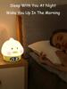 New Creative Colorful Dudu Duck Children's Bedroom Eye Protection Sleep Night Light Alarm Led Clock Children's Patting Lamp Gift