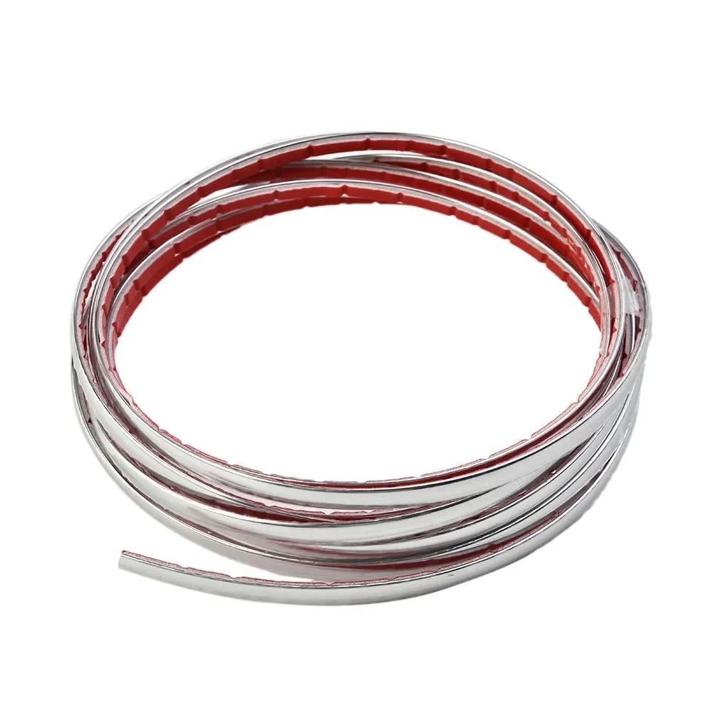 6mm * 3meter Silber Chrom Streifen Auto Tür Rand Flügel Stoßstange Moulding Trim Decor Tür Rand Kratzschutz Abdeckung