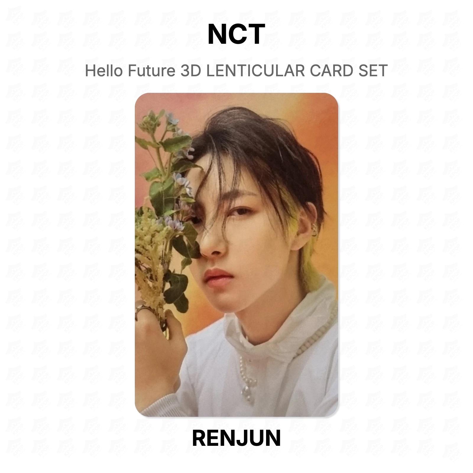 NCT Hello Future 3D ЛЕНТИКУЛЯРНЫЙ НАБОР КАРТОЧЕК Официальная фотокарточка RENJUN