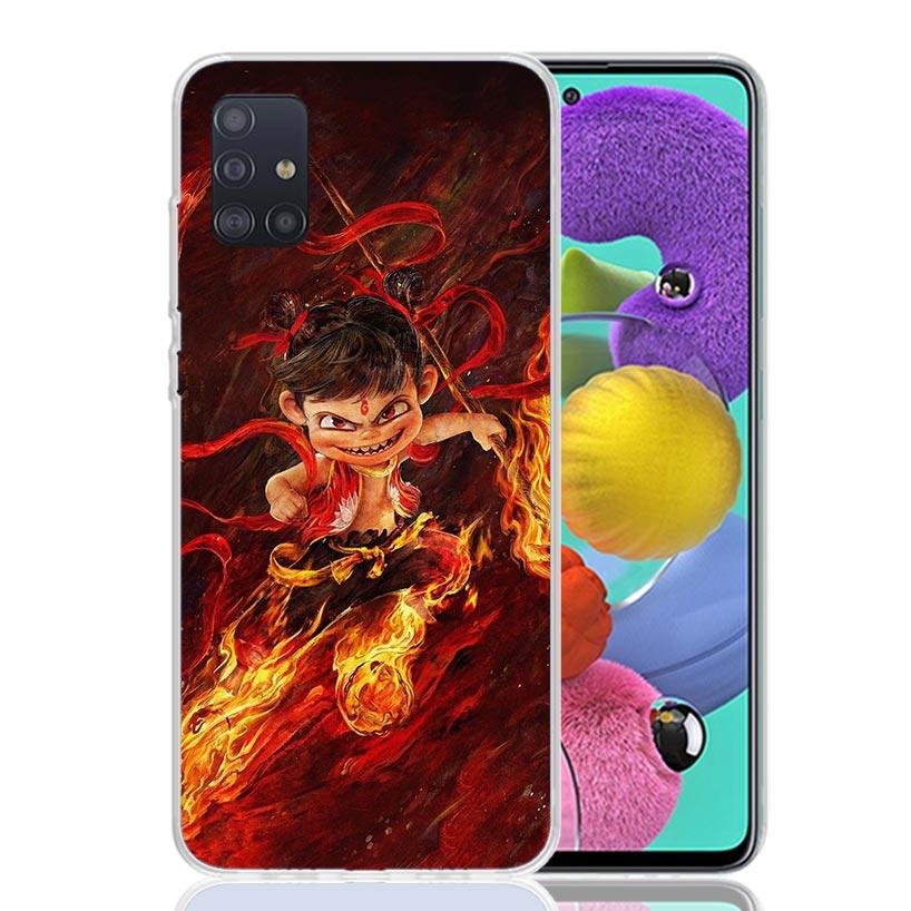 Nesha Nezha Cartoon Phone Case For Samsung Galaxy A52 A32 A22 A12 A02S A50S A30S A51 A31 AA71 Note 20 Ultra 10 S10 Plus Galaxy A