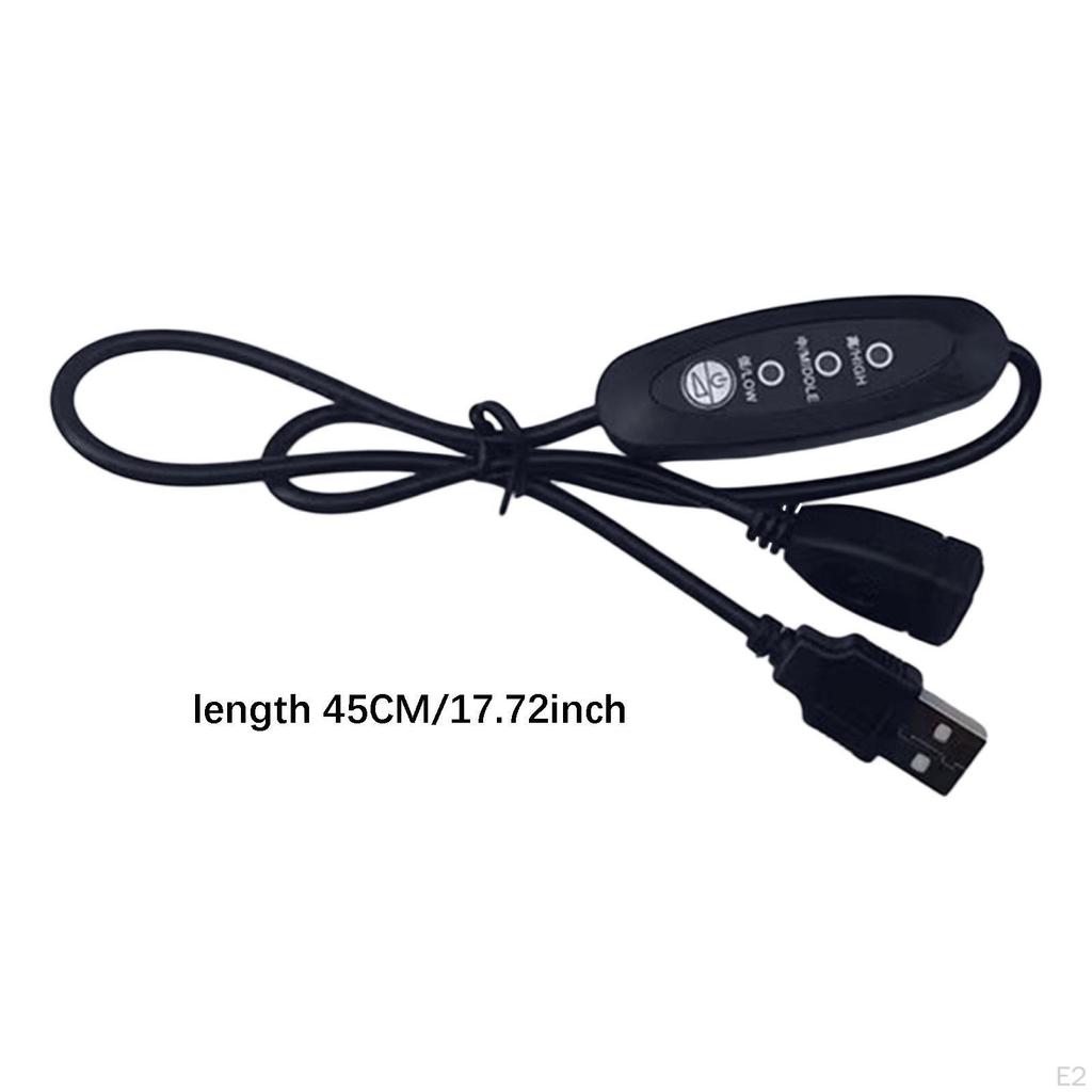 Temperaturregler USB 5V Lange Leistung L 17,72'' Mehrzweck Tragbar Praktisch Thermostat