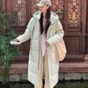 Down and Padded Jacket Women's New 2025 Thickened and Warm Korean Version of Loose Long Over-the-knee Cotton Jacket Winter Padded Jacket