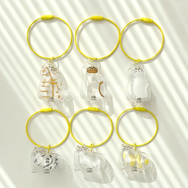 

1/3/6 шт. Коробка для памятных вещей Милый брелок-подвеска Сувениры для питомцев Капсула для хранения для кошки Мемориальная бутылка Прозрачный мех питомца 6PCS