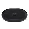 New High Flow Chrome 12"x2" Oval Air Cleaner Filter Assembly 5-1/8" Carb Neck W/ Flow-Thru Lid for GMC Chevy Ford Chryler Dodge