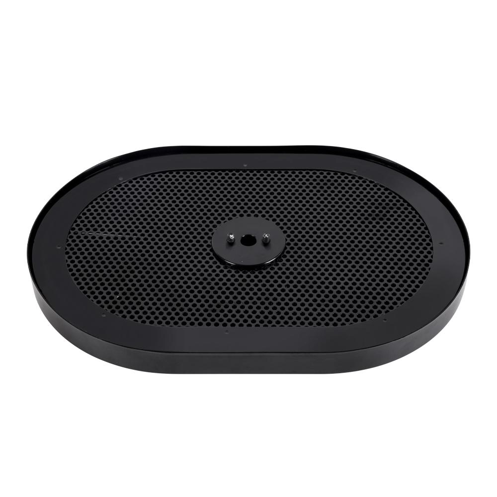 New High Flow Chrome 12"x2" Oval Air Cleaner Filter Assembly 5-1/8" Carb Neck W/ Flow-Thru Lid for GMC Chevy Ford Chryler Dodge