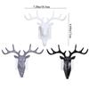 Plastic Deer Head Key Holder Antlers Deer Horn Hook Vintage Deer Horns Hanger  Living Room