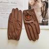 Women's Sheepskin Driver Gloves Thin Breathable Unlined Colored Leather Gloves Summer