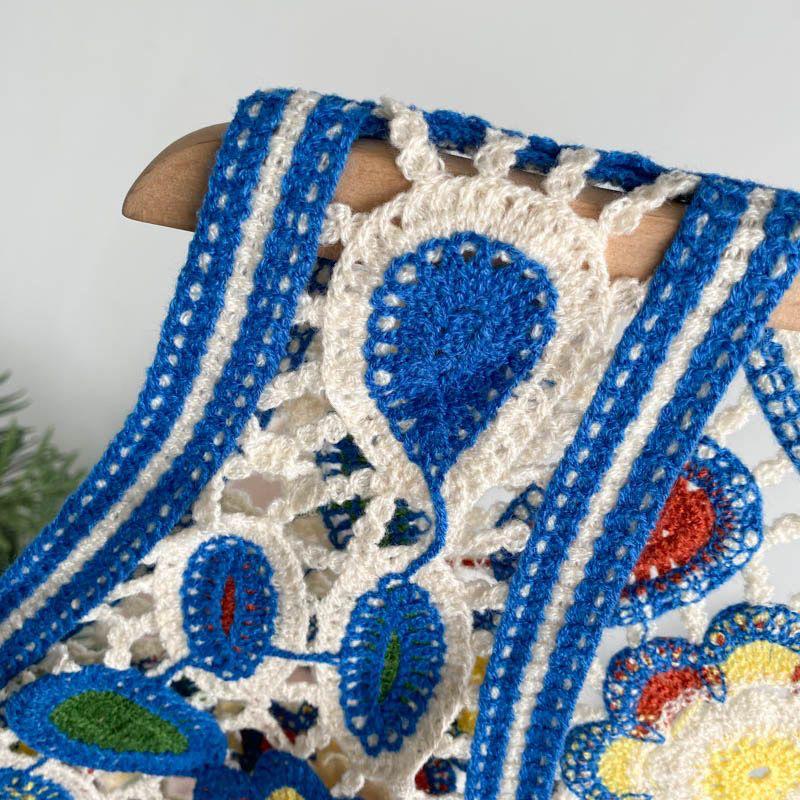 Women's Ethnic Embroidered V-Neck Sleeveless Vest/Cardigan