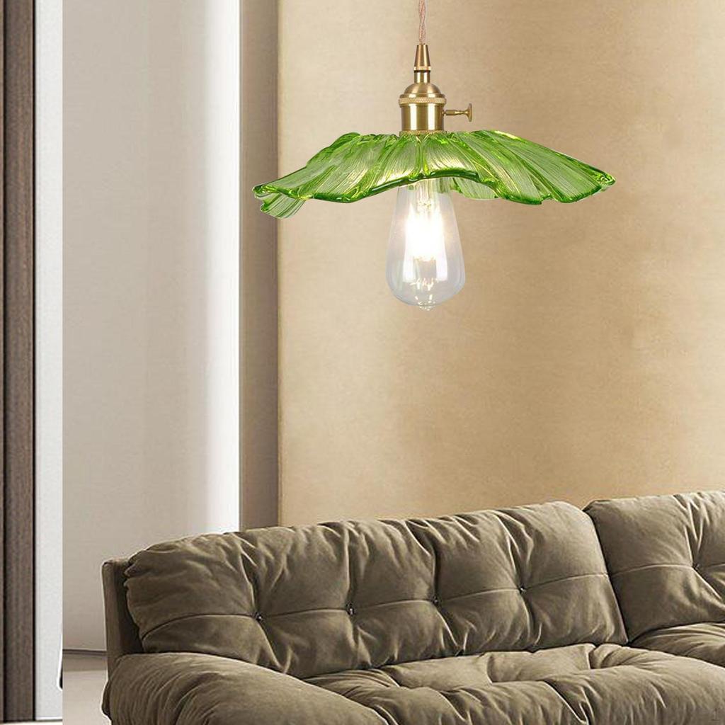 Contemporary Floral Pendant Light with Glass Shade for Home Decor