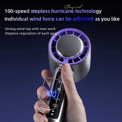 2025 New Semiconductor Refrigeration High-speed Handheld Electric Fan 4000mAh USB Portable Rechargeable Outdoor Small Fan