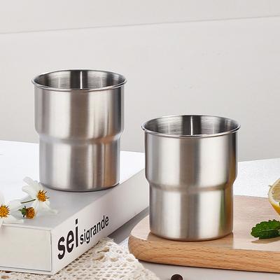 Kubek na wodę ze stali nierdzewnej 300 ml do picia, metalowy kubek do piwa, kubek do kawy, tumblery na podróże na świeżym powietrzu, kemping