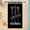Beach TowelMonster Energy Custom Name Text Personalized Soft Towel for Beach Pool Indoor Home Decor Gift