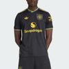 Adidas Originals Manchester United 25/26 Third Authentic Player Version Slim Fit Simple Letter Short Sleeve Football Shirt Men Tops JI7419