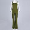 Women's Wide Leg Jumpsuit Women's Sleeveless Sexy Tight Casual Bodysuit Fitness Clothing