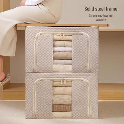Large Capacity Foldable Fabric Storage Box - Dustproof & Moistureproof with Visibility