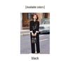 Golden Velvet Two-Piece Suit for Women Aged 40-60 
