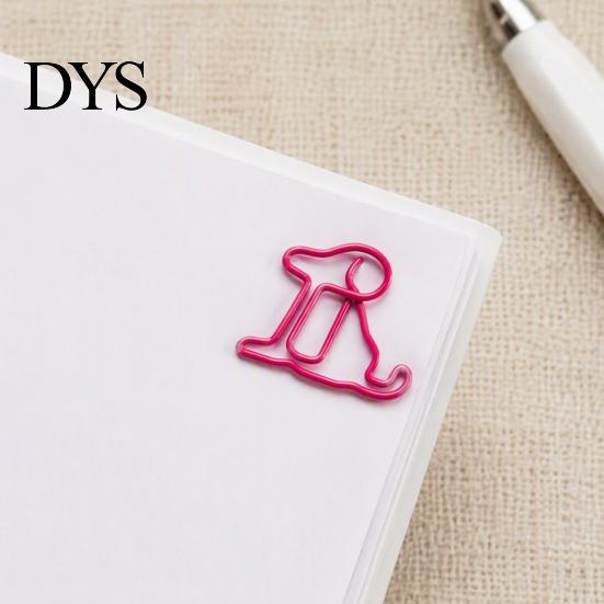Decorative Animal Shaped Clips 20PCS Cute Paper Clips, Bone/Duck/Dog/Cat Shape, School Supplies for Notes Metal Fasteners Office And Colorful