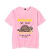 Funny Physics Joke Sloth Print T-shirt for Men Clothes Black Male T-shirts Summer Streetwear Men Unisex Oversized T Shirt Homme
