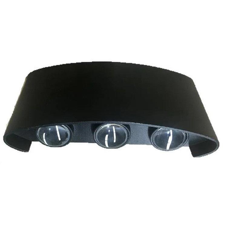 Kaiqi Minimalistische LED Außenwandleuchte Up/Down, Doppelkopf Wasserdichte Außenbeleuchtung.