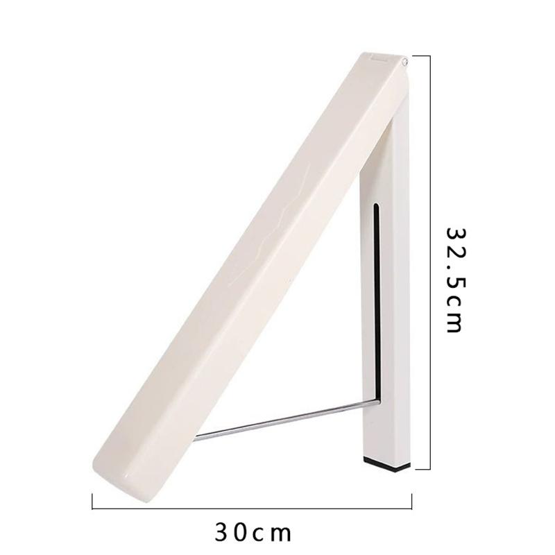 Wall-Mounted Foldable Clothes Hanger Rack,Retractable Aluminum Laundry Drying Rack,Space-Saving Wall Clothesline 1