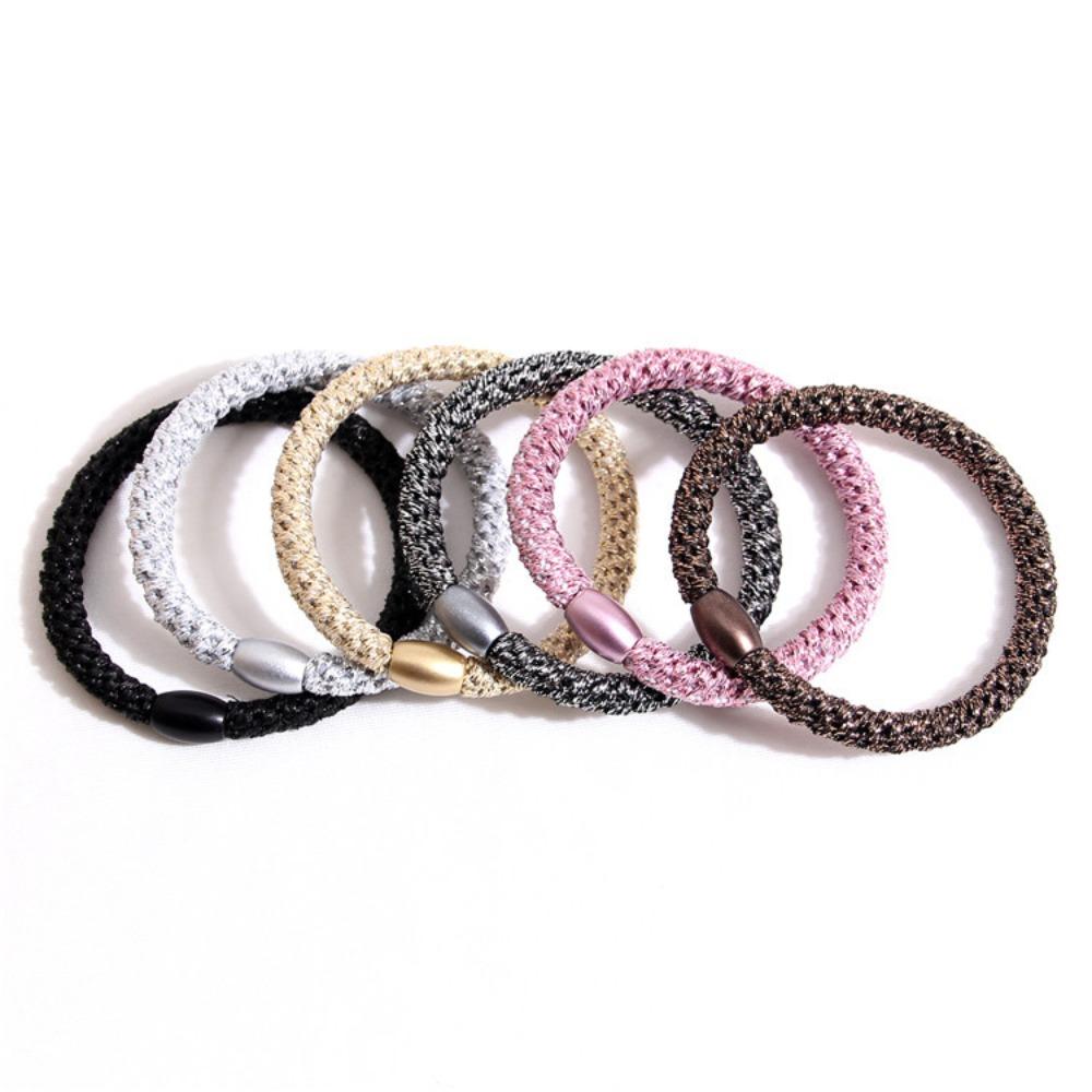 5PC Good High Elasticity Four Season Universal Hair Ties for Women Girls Ladies Ponytail Holder Hair Rings Rope Accessories