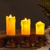 Simulation Candle Crying Candlestick Decorative Roman Pillar Candlestick  Dinner Party Supplies