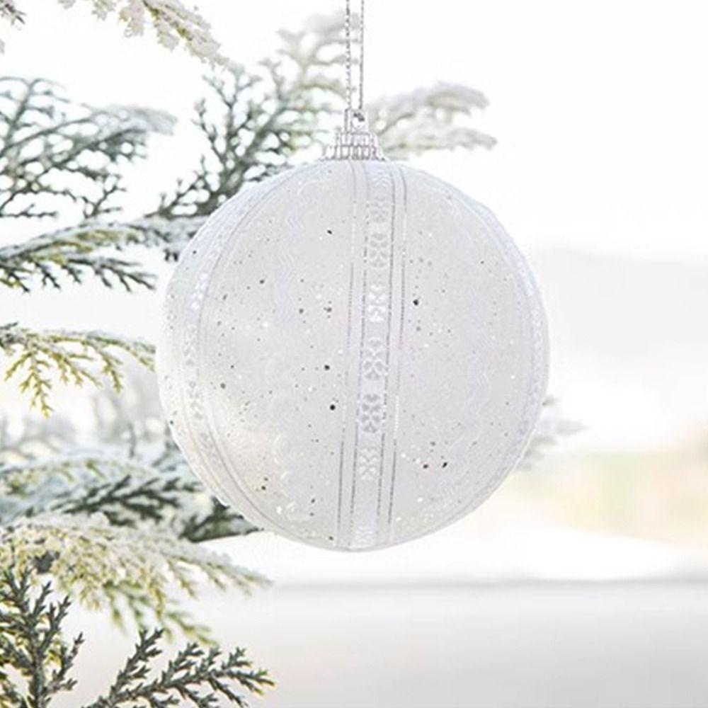 8cm Christmas Decorative Ball Delicate Hanging Ornament Crafts Christmas Tree Pendant  Window