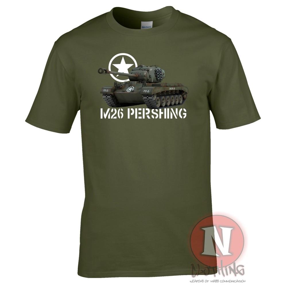 M26 Pershing Heavy Tank TShirt Us Army Ww2 Allied Military Armour Wot S