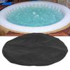 Insulated Inflatable Hot Tub Cover Round Full Coverage Hot Tub Thermal Cover 81.9 Inch Diameter Weather Proof for Outdoor