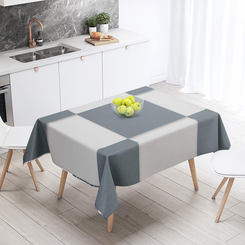 Abstract Geometric Tablecloth 1pc Resistant Party Decoration Restaurant Cafe Dining Table Tablecloths 140X200cm