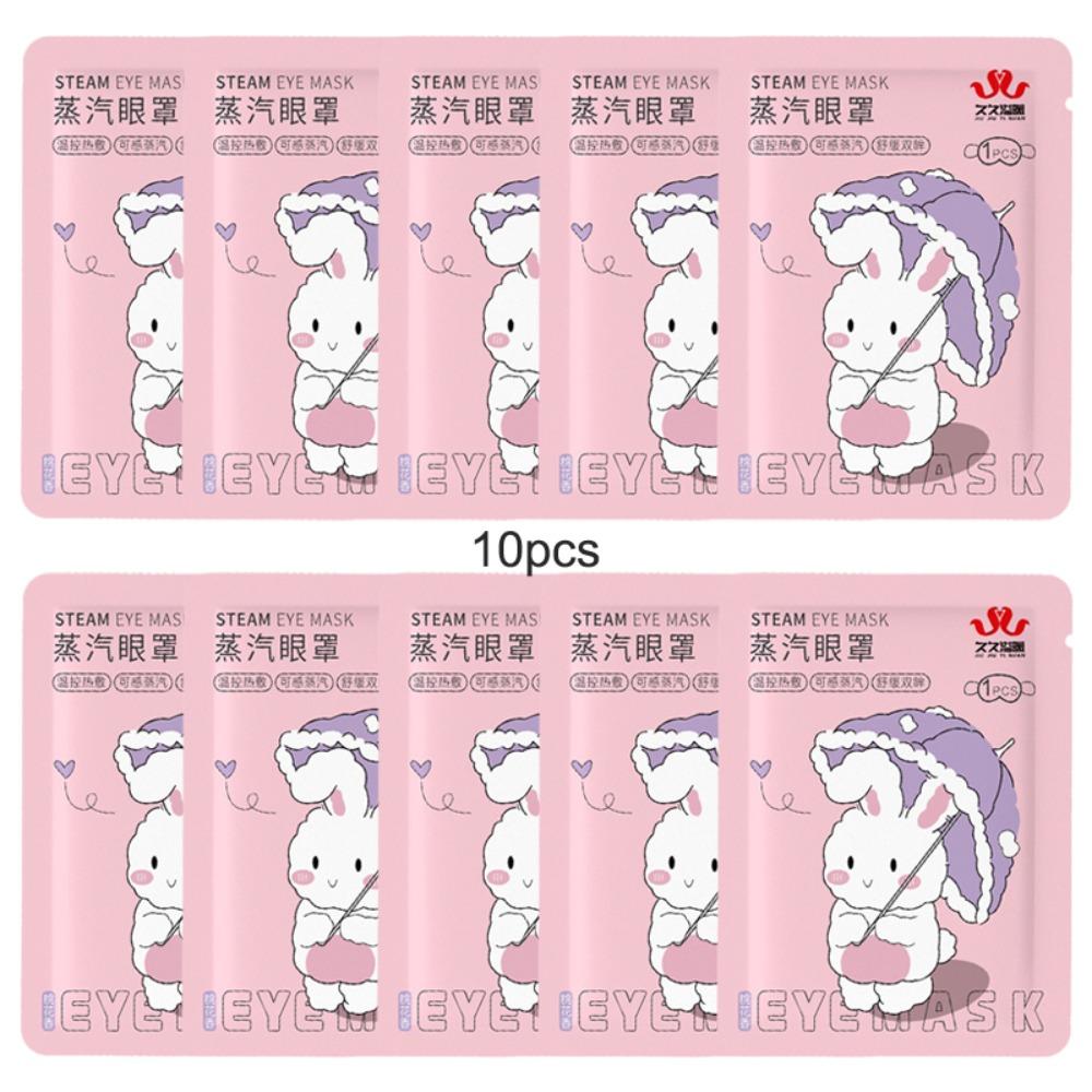 

10pcs Eye Protection Steam Blindfold Eye Masks Eyes Care Eyeshade Patches Sleeping Noon Break Nap peach blossom