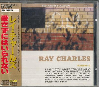 CD RAY CHARLES  I Cant Stop Loving You EX3015 FIC 1991 Japan Obi SoulFunk Used