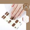 Japanese Gel Manicure Stickers Nail Stickers 3d Bronzing Light Therapy Nails Checkerboard Nail Stickers