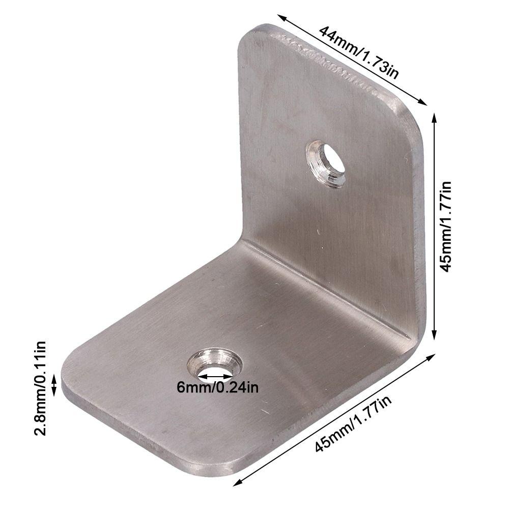2pcs Reinforced Right Angle Bracket 90 Degree L Bracket Fastener Corner Brace Cabinet Repair
