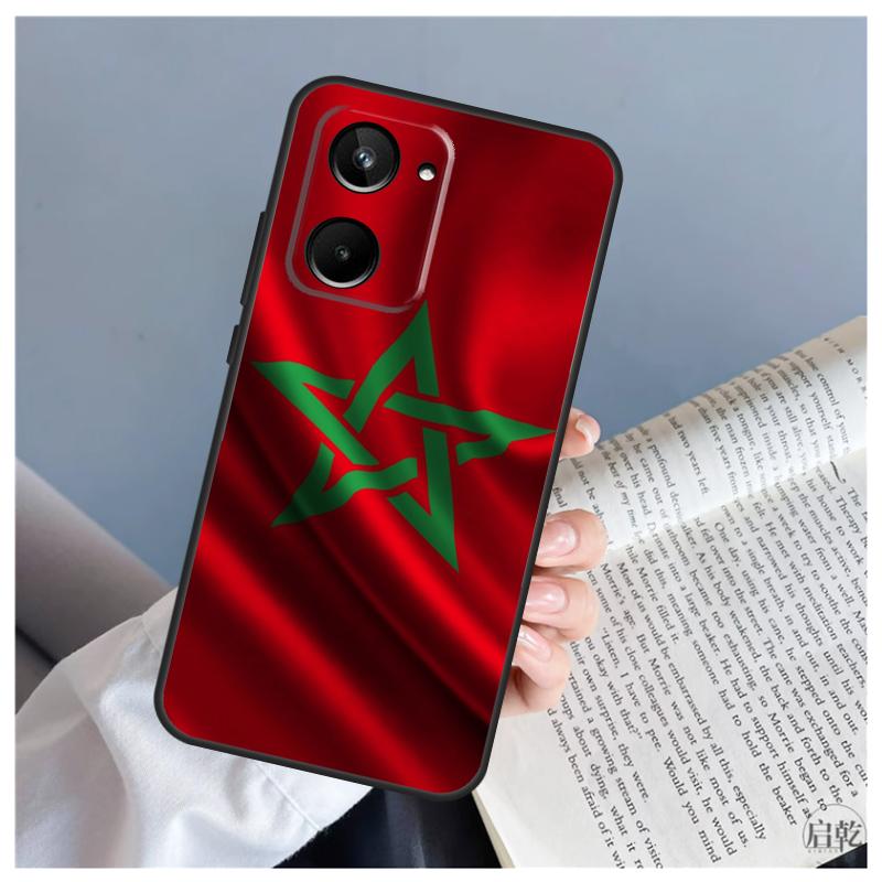 Morocco Moroccan Flag For Realme 15 10 11 13 12 14 Pro Plus C65 C67 C71 C63 C61 C55 C51 C53 C75 GT6 GT7 Pro Case