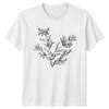Hand Drawn Wildflower Botanical TShirt Line Art