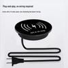 Built-in Wireless Charger Power Strip with Direct Plug-in for Hidden Desktop and Phone