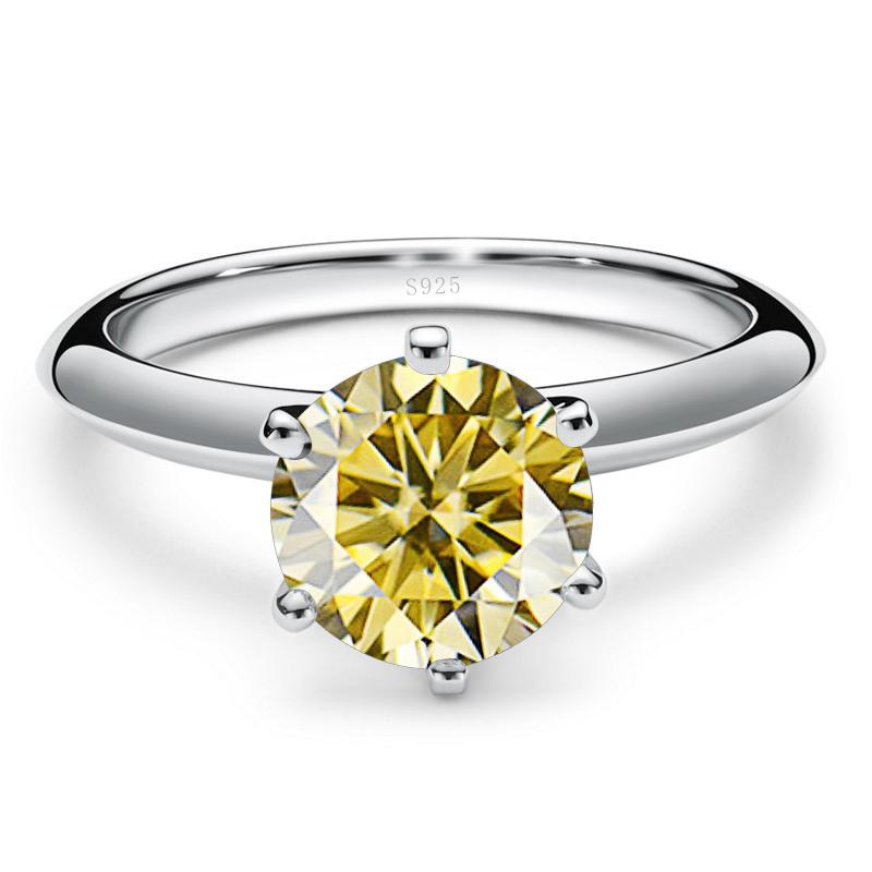 Bague Ringen 5ct 11mm Big Real Moissanite Ring For Women S925 Sterling Silver Fine Jewelry Wedding Engagement Anniversary Gift