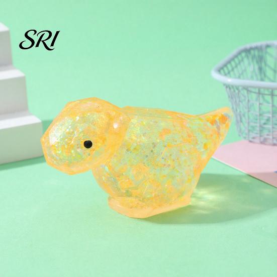 Stressabbau Knetball Dinosaurierform Spielzeug Glitzer Weich zum Kneten für Linderung Langsamer Rückprall Taktiles Fidget für Kinder und Erwachsene