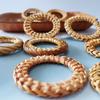 Boho Style Bohemian Rattan Napkin Rings Woven Texture Dinner Serviette Holder  Tabletop Decor