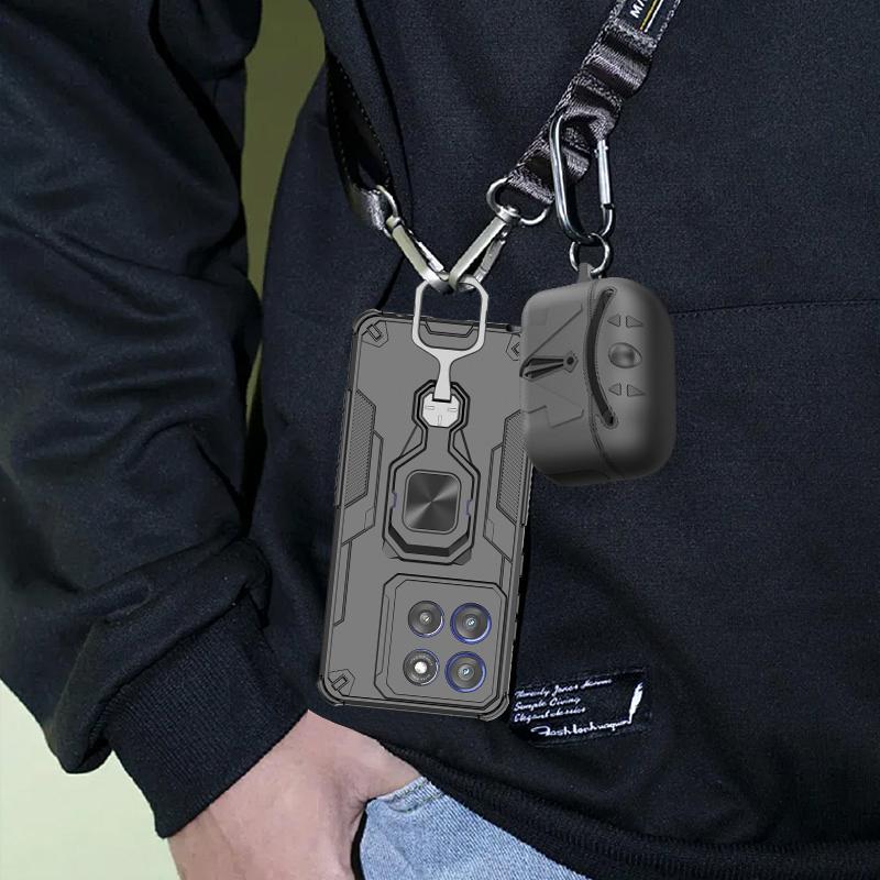 KEYSION Etui wstrząsoodporne dla Motorola Edge 60 Pro 5G 60 Fusion 60S Stojak pierścień do oglądania na żywo Pokrowiec na telefon dla Edge 60 Stylus 5G